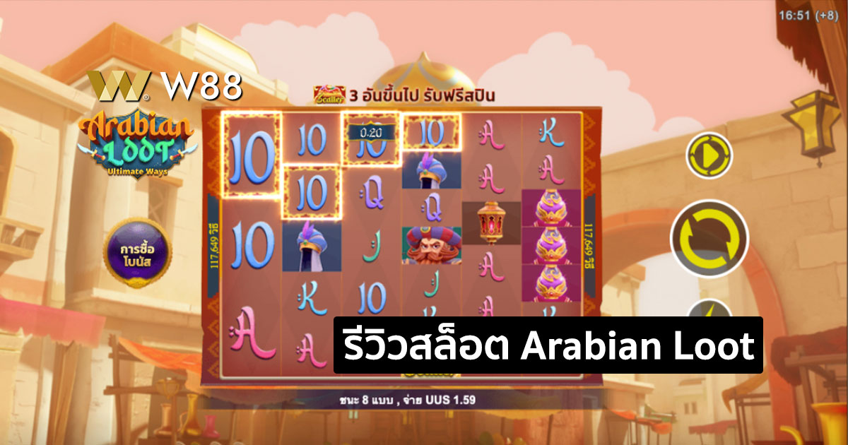 รีวิวสล็อต Arabian Loot : Ultimate Ways จากค่าย GPI